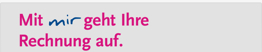 Rechnen Sie mit mir.